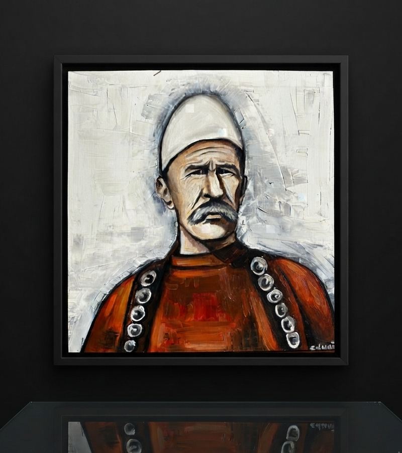 Isa Boletini, Vaj në kanavacë